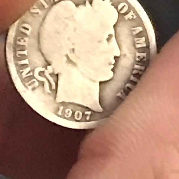 1907 barber dime - Picture 2 of 3